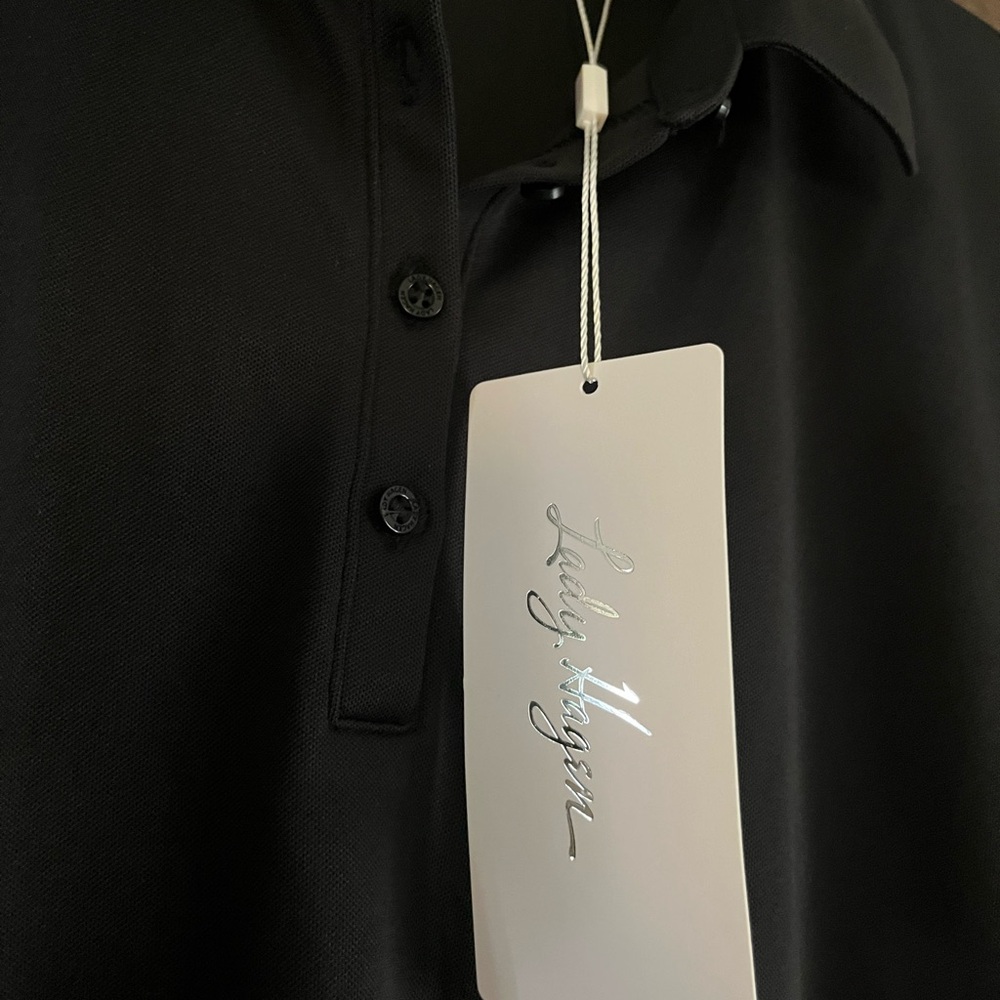 Lady Hagen Black Polo Shirt Short Sleeve Casual - Picture 2 of 5